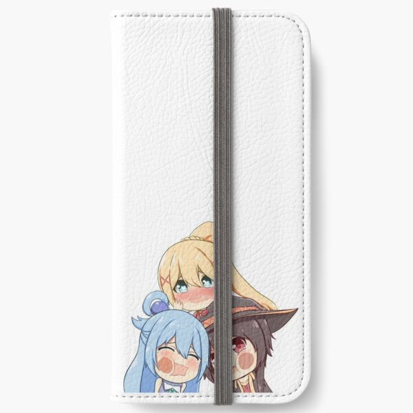 Konosuba! - Aqua, Megumin, Dunkelheit iPhone Flip-Case