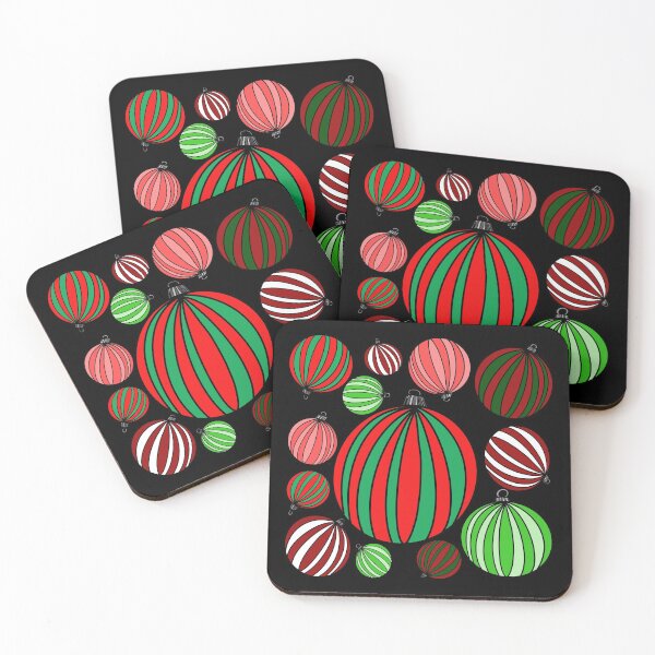 Item preview, RED GREEN WHITE ORNAMENTS  designed and sold by GIVENGRACE.ART.