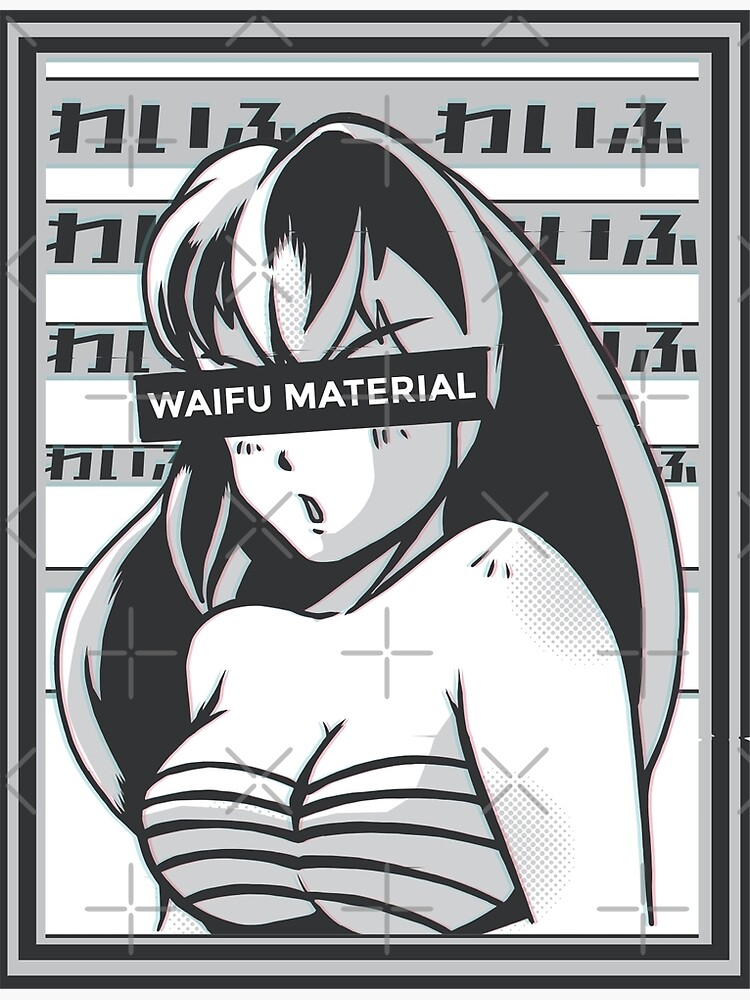 Póster Waifu Material Anime Manga Girl De Emphatic Redbubble 6509