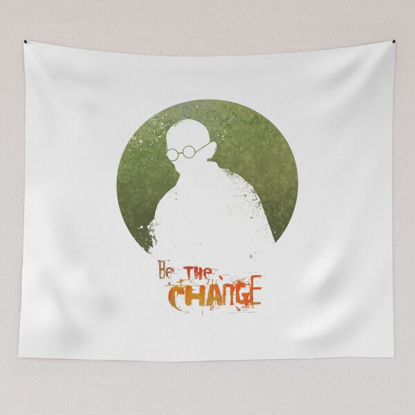 Item preview, Mahatma Gandhi - Be the Change designed and sold by TOOTIFROOTI merch.