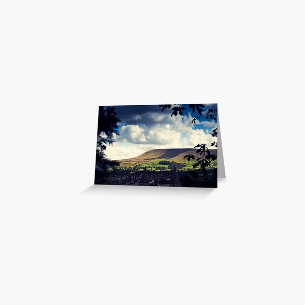 Pendle Hill, Lancashire Greeting Card