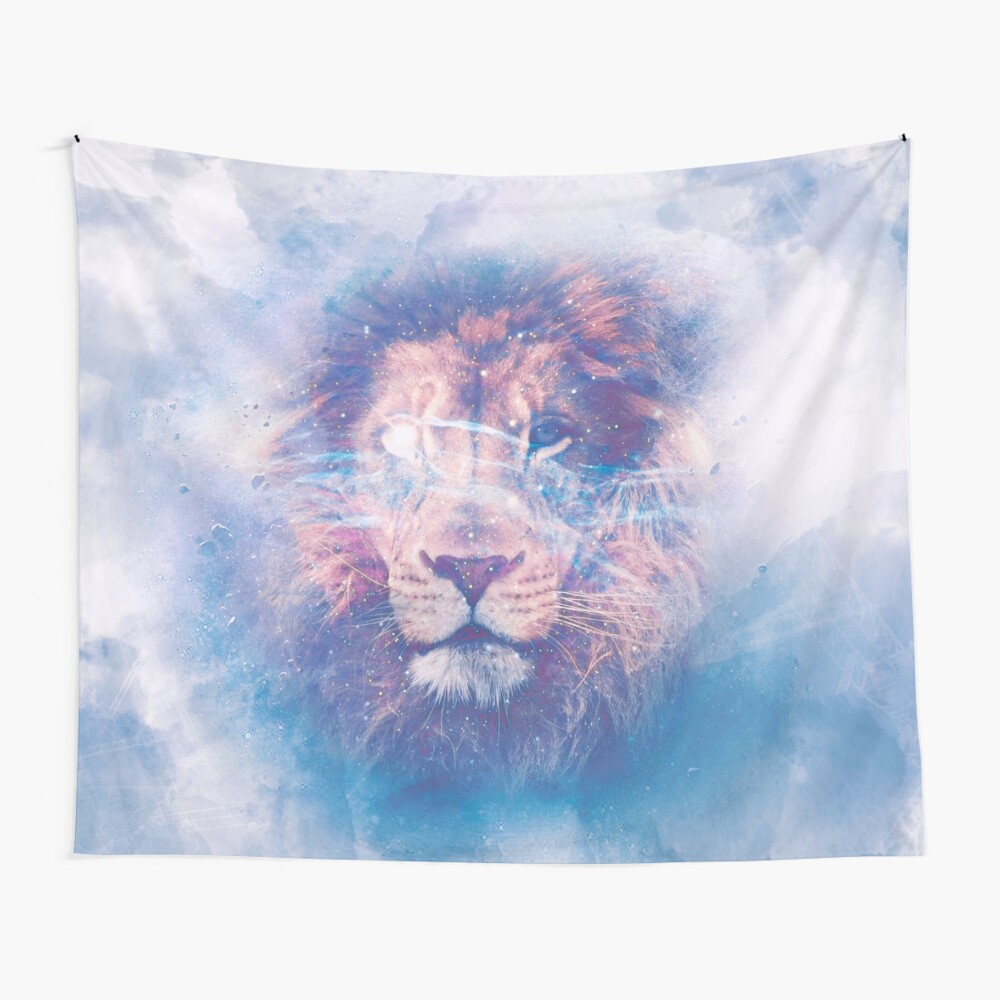 Space Lion Tapestry By Dark000wolf Redbubble