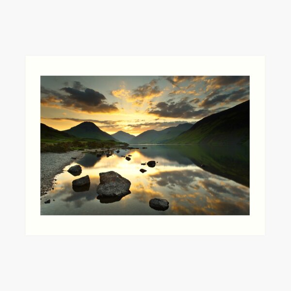 Reflections on Wastwater Art Print