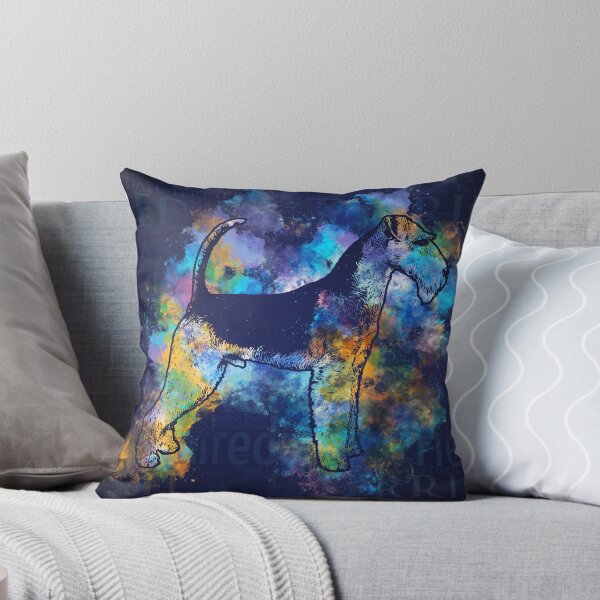 Item preview, Airedale Terrier Word Art watercolor designed and sold by k9printart.