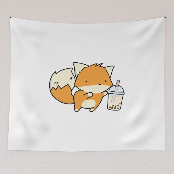 Item preview, Little Fox Loves Boba! designed and sold by SirBobalot.