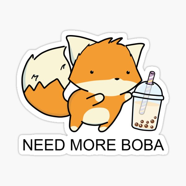 Item preview, Little Fox Needs More Boba! designed and sold by SirBobalot.