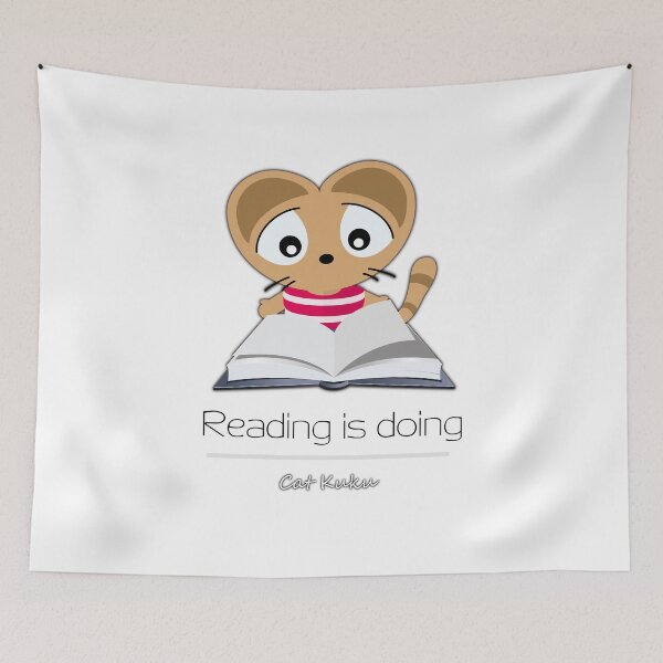 Item preview, Reading is doing I Cat Kuku I 속담 designed and sold by Bubsimouse.