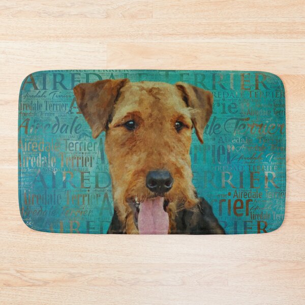 Item preview, Airedale Terrier Portrait on Word Art designed and sold by k9printart.