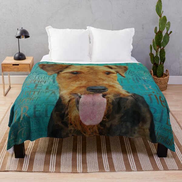 Item preview, Airedale Terrier Portrait on Word Art designed and sold by k9printart.