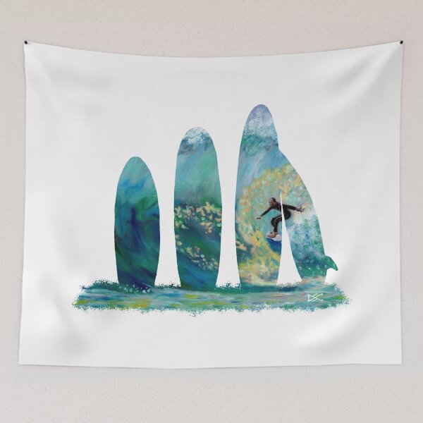 Item preview, Surf Boards Big Wave Surfer Silhouette designed and sold by DSC Arts.