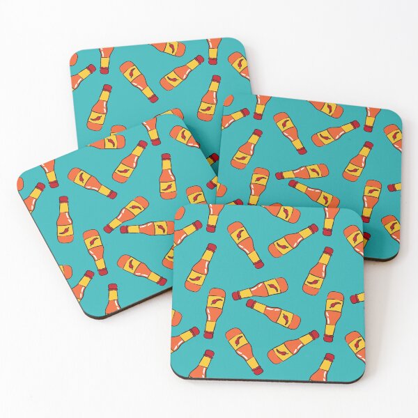 Item preview, Hot Sauce - chili pepper sauce (teal) designed and sold by littlearrow.