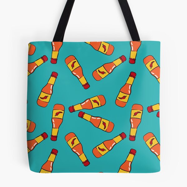 Item preview, Hot Sauce - chili pepper sauce (teal) designed and sold by littlearrow.
