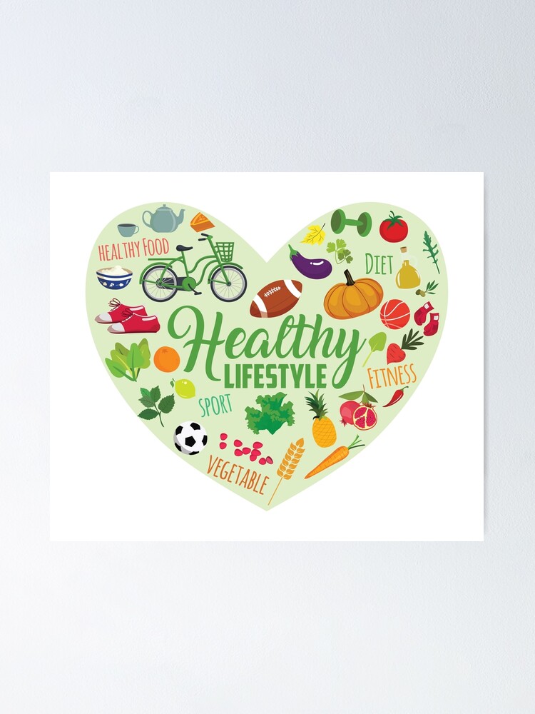 &quot;Healthy lifestyle&quot; Poster by etud1984 Redbubble