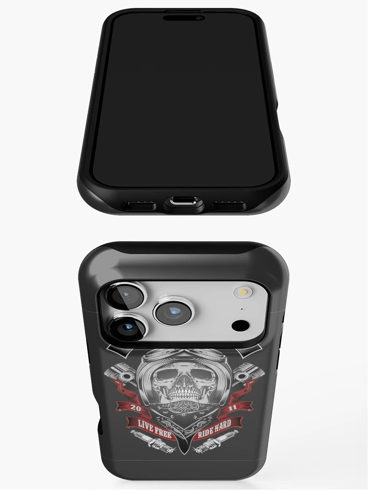 Thumbnail 3 of 4, iPhone Case, Live Free Ride Hard designed and sold by PrinceCo.