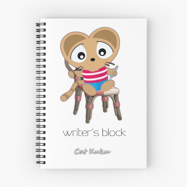 Item preview, Writer's block I Cat Kuku I 作家 街区 designed and sold by Bubsimouse.