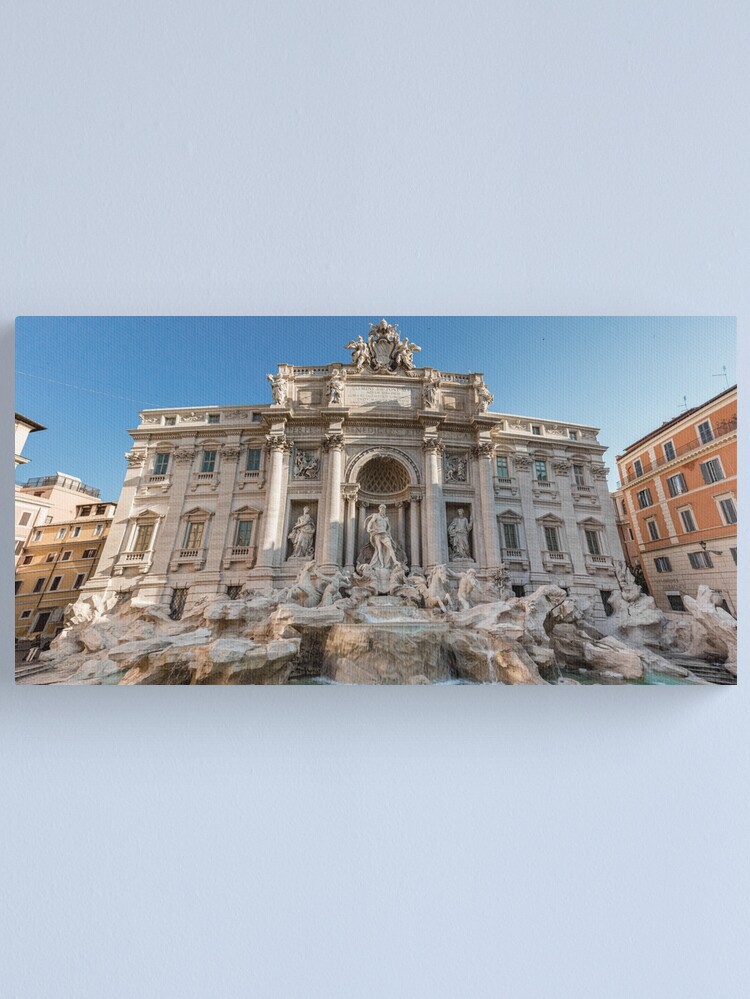 Thumbnail 1 of 3, Canvas Print, Trevi Fountain designed and sold by darren-j-mcleod.