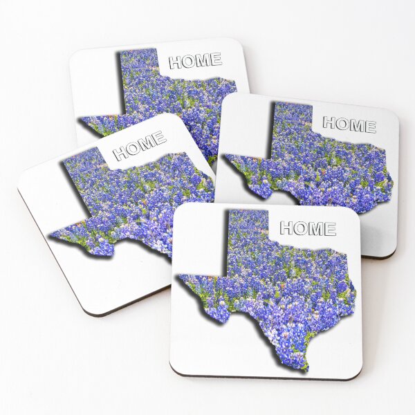 Item preview, State of Texas Shape with Bluebonnets and the word HOME designed and sold by Warren Paul Harris.