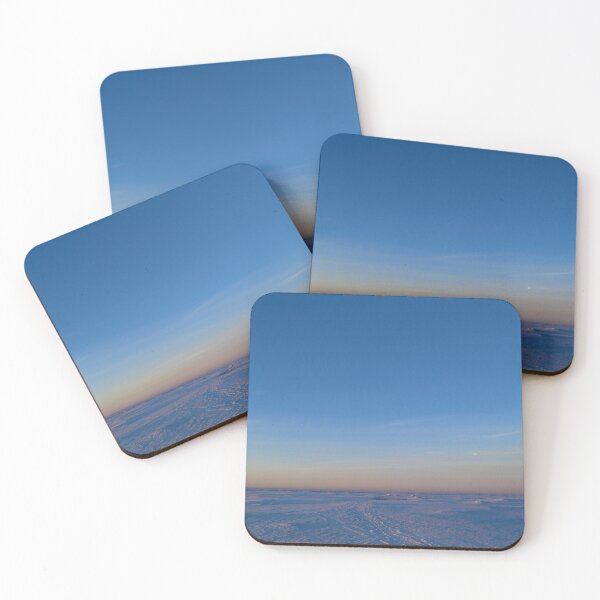 Item preview, Dawn in the blue cloudless sky over the white snow ice desert of the frozen sea designed and sold by yarvin13.