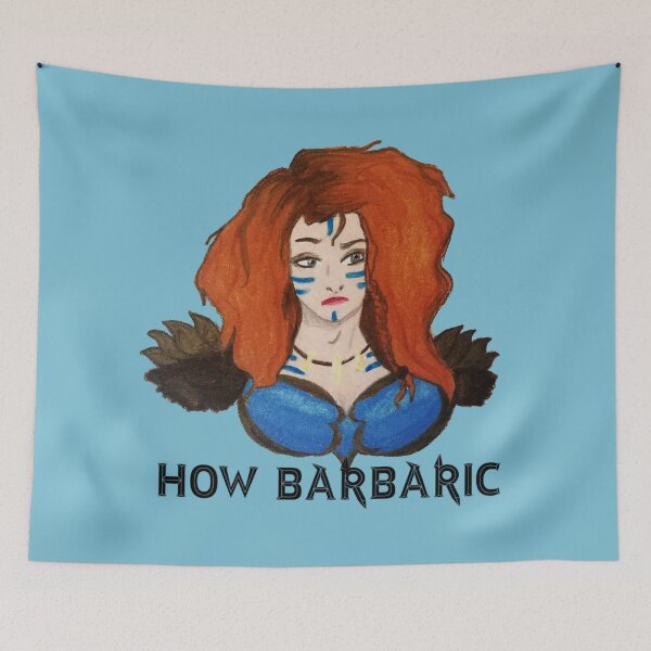 Item preview, How Barbaric (Full Color) designed and sold by Aria Winchester Designs.