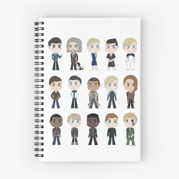 Item preview, Detroit Become Human Set 1 - Chibi Stickers designed and sold by emptymasksart.