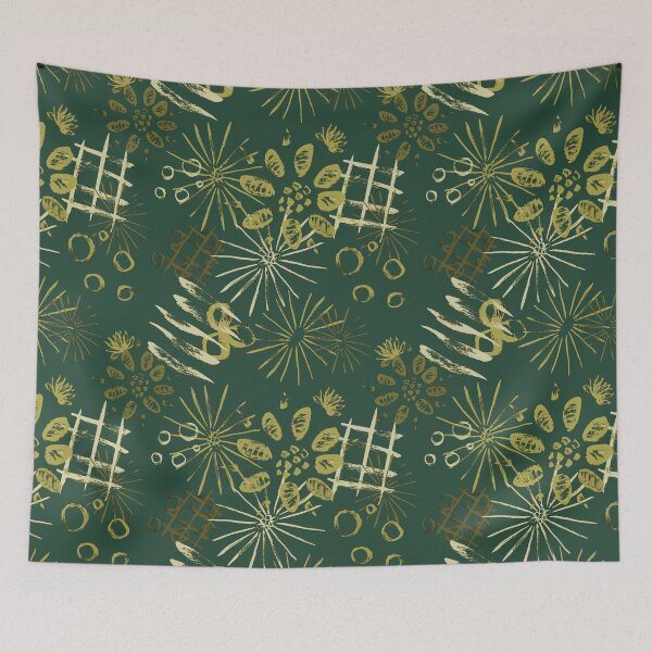 Item preview, Inky doodles green designed and sold by ElliePDesigns.