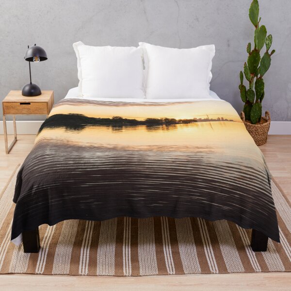 Item preview, Glossy Morning Mood - Silky Ripplets and Reflections with Toronto Skyline designed and sold by Georgia Mizuleva.