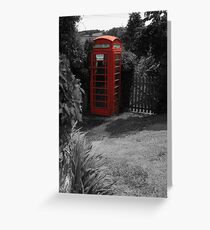 British phone box Greeting Card