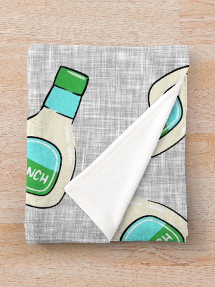 Thumbnail 3 of 6, Throw Blanket, Ranch - salad dressing bottle designed and sold by littlearrow.