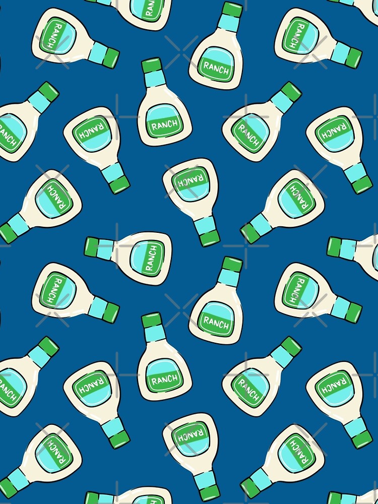 "Ranch salad dressing bottle (blue)" ALine Dress for Sale by