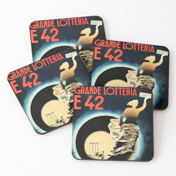 Aperçu de l'œuvre GRAND LOTERIE E 42 Dépêchez-vous le dernier jour! par Buffoni Spreafico, publicité italienne vintage créée et vendue par retroposters.