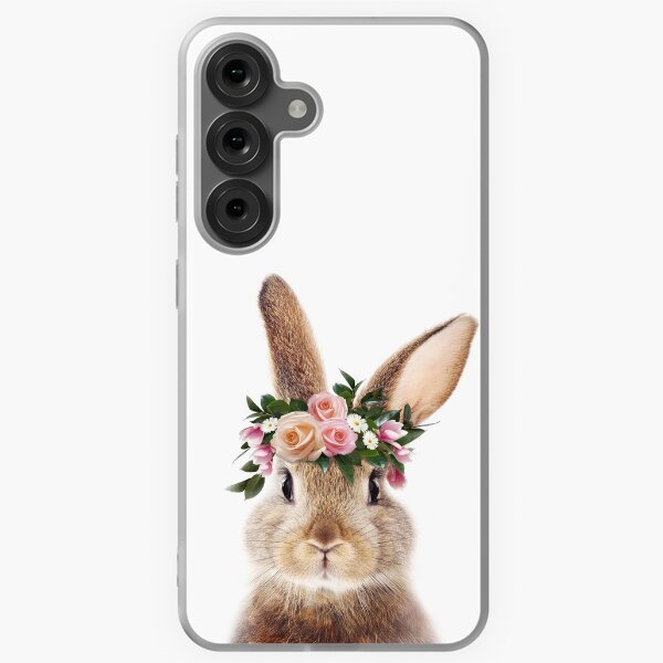 Item preview,  Baby Rabbit With Flower Crown, Baby Animals Art Print by Synplus designed and sold by synplus.