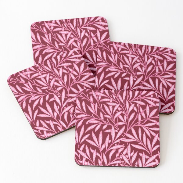 Item preview, William Morris Willow Pattern, Burgundy & Pink     designed and sold by Marymarice.