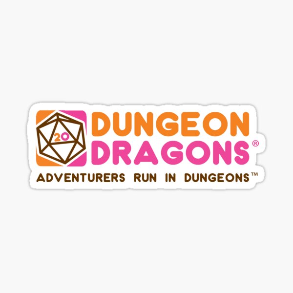 Dunkin Dungeon Dragon Donuts Sticker