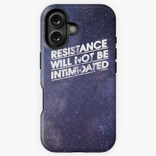 Vista previa del artículo con la obra «La resistencia no será intimidada», diseñado y vendido por estelofimladris.