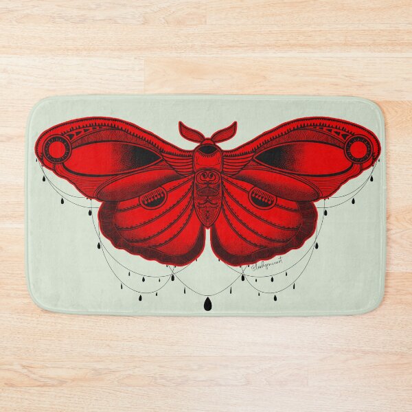 Item preview, Tribal Henna Bohemian Moth- Blood Orange  designed and sold by LordGraceArt.