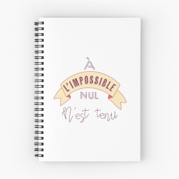 Aperçu de l'œuvre À l'impossible, nul n'est tenu créée et vendue par drawelooo.