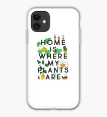 Home Is Where My Plants Are iPhone Case
