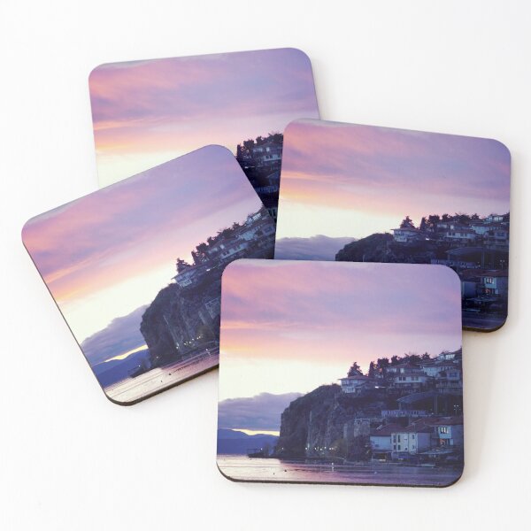 Item preview, Copy of ohrid sunset with view of varos designed and sold by distracted.
