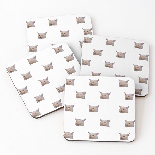 Item preview, Woman Yelling at a Cat eating Salad at Dinner Table Meme Pattern designed and sold by magfoster.