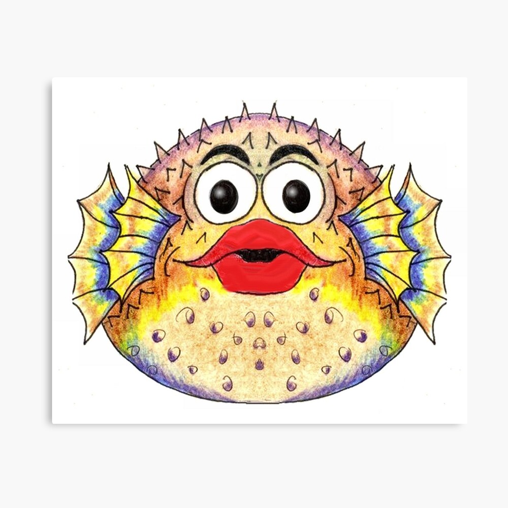 Póster «Ilustración de pez globo» de plunder | Redbubble