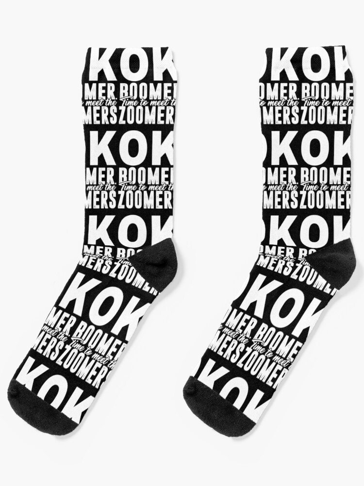 Ok Boomer Time To Meet The Zoomers Shirt Gen Z Meme Baby Boomers Generation Funny Family Gift Socks By Sifoustore Redbubble