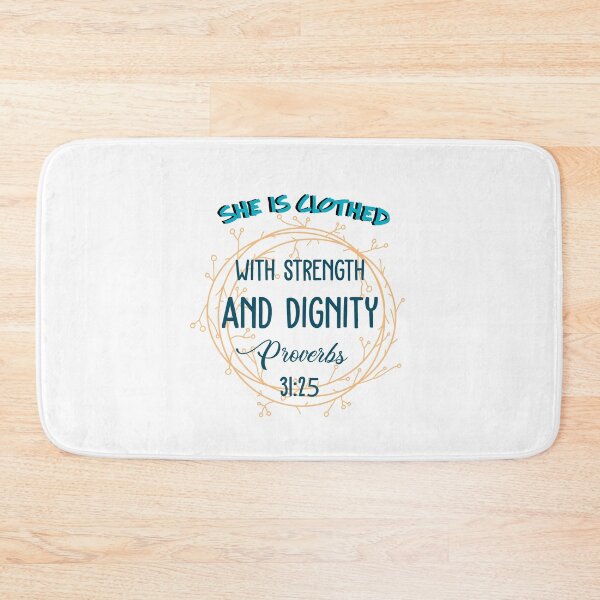 Item preview, She is Clothed With Strength and Dignity Proverbs 31:25 designed and sold by EdifyEra.
