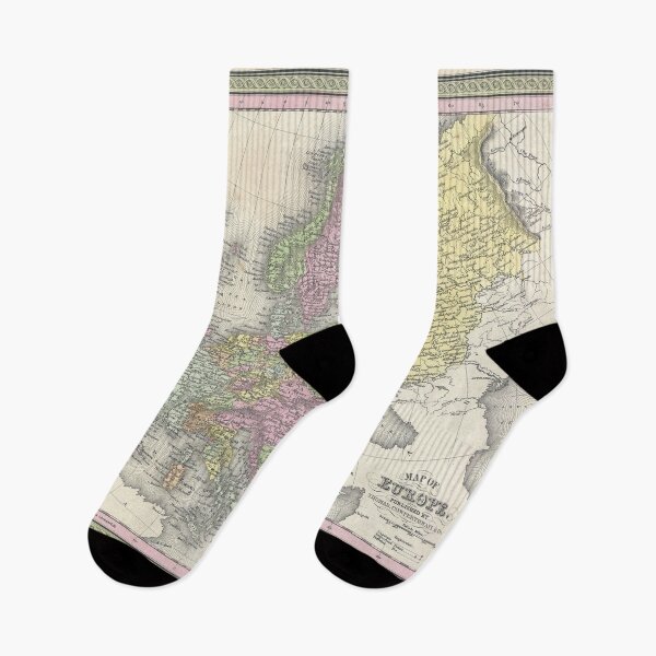 Item preview, Antique Map of Europe 1850 designed and sold by abbazabba.