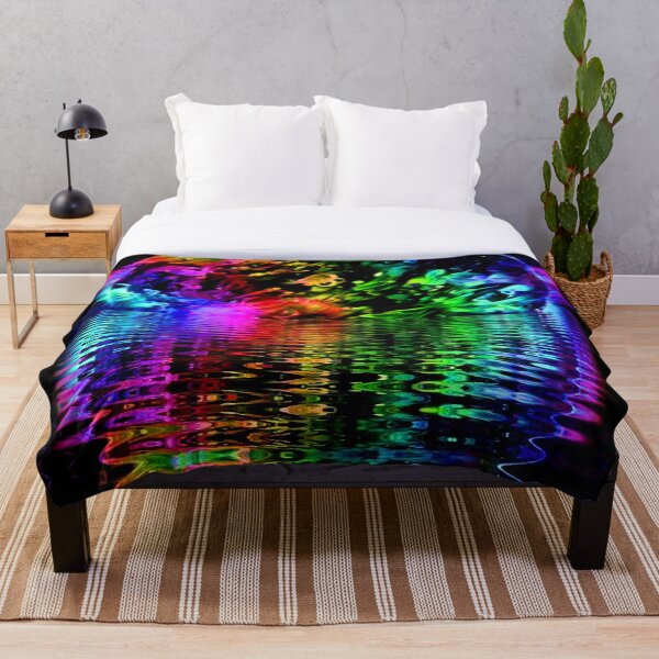 Blacklight Solar Reflections Throw Blanket