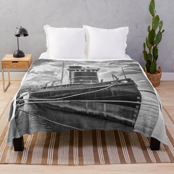Item preview, Tugboat Hercules and Storm Clouds B+W designed and sold by Gerard Fornarotto.