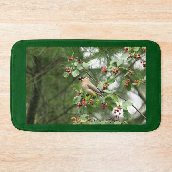 Item preview, Cedar Waxwing Berry Picking designed and sold by Debbie Oppermann.