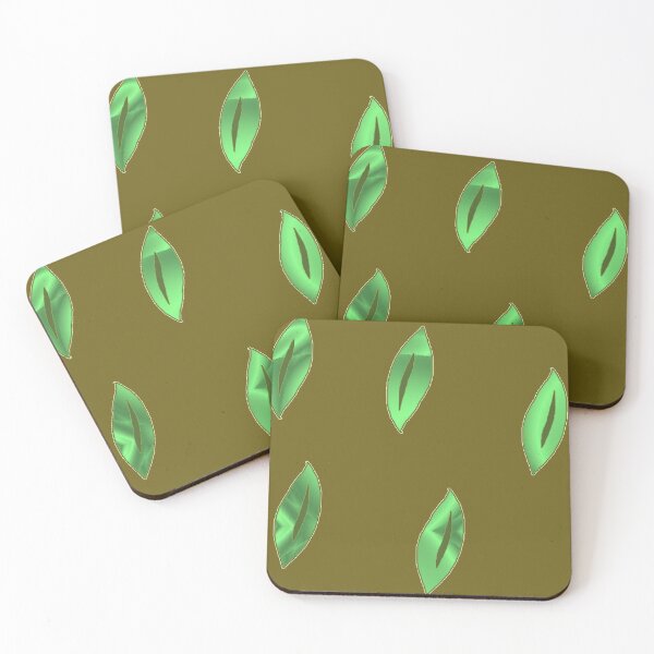 Item preview, Abstract green leaves designed and sold by tetibright.