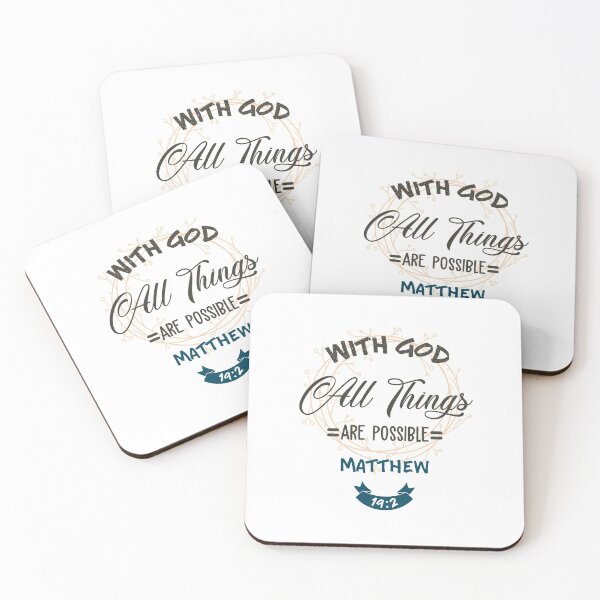 Item preview, With God All Things Are Possible Matthew 19:2 designed and sold by EdifyEra.