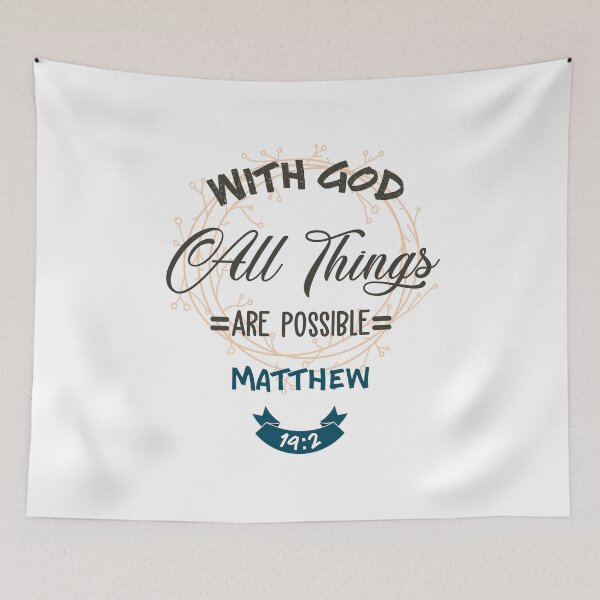 Item preview, With God All Things Are Possible Matthew 19:2 designed and sold by EdifyEra.