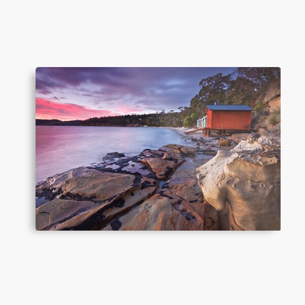 Coningham Beach Boat Sheds Metal Print